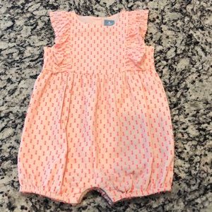 Baby Gap girl pink bubble romper, 12-18 months